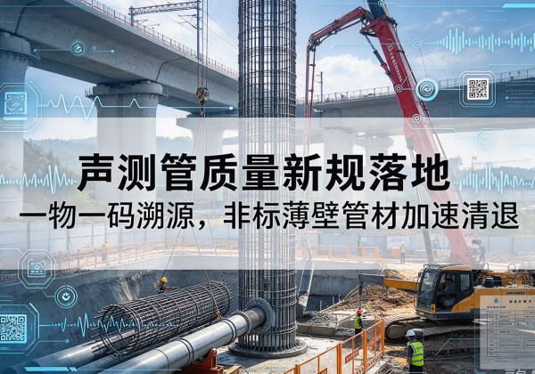 振兴声测管质量新规落地，一物一码溯源，非标薄壁管材加速清退