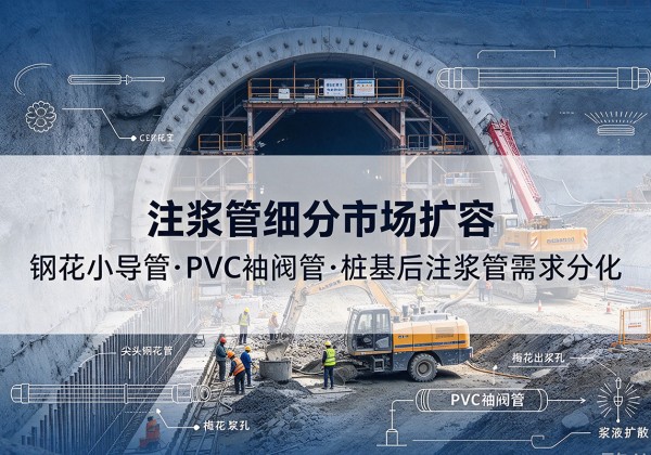 振兴注浆管细分市场扩容，隧道钢花小导管、PVC 袖阀管、桩基后注浆管需求分化